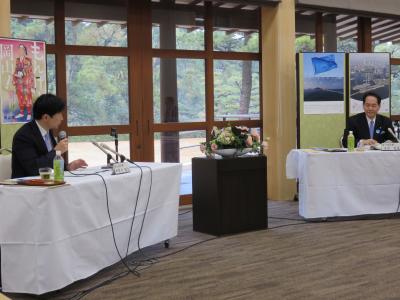 香川・岡山両県知事会議の様子