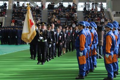 １月２１日　警察年頭視閲式(1)