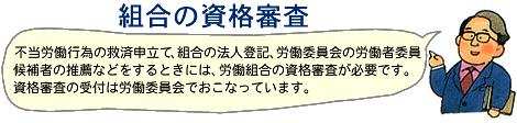 組合の資格審査