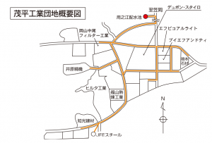 　　茂平工業団地概要図