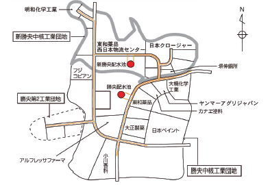 　　勝央・新勝央中核工業団地概要図