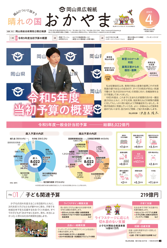 晴れの国おかやま表紙の写真