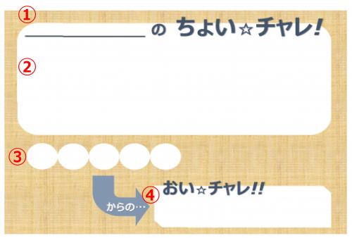 「ちょい☆チャレ!」シート