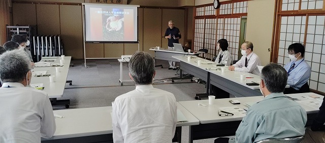 森田代表挨拶の様子