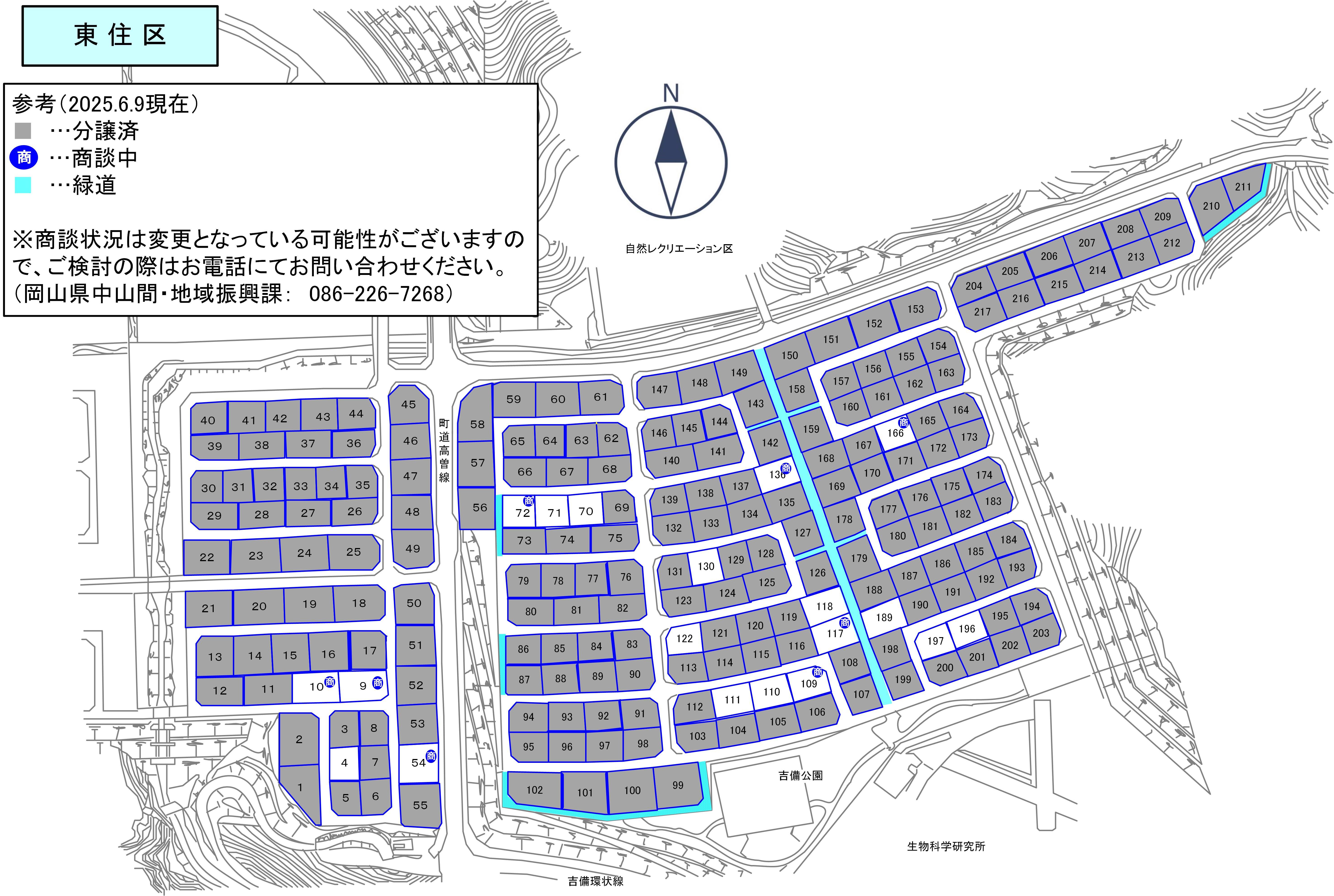東住区の区画図です