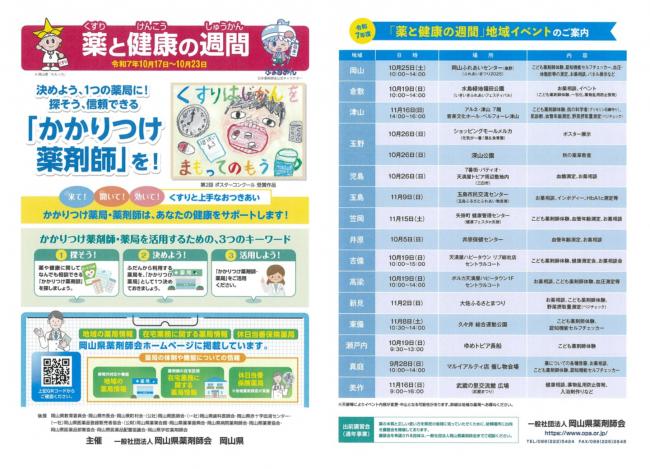 「薬と健康の週間」啓発チラシ